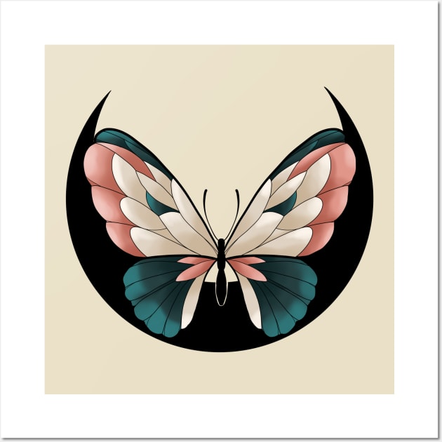 Butterfly Moon Wall Art by Gekko and the Samurai 